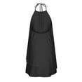 thumbnail image 5 of SMihono Robes Bohémiennes d'Été pour Femmes Grande Taille Mode Aguichant Sans Manches Col Rond Ample Robe Irrégulière, 5 of 5