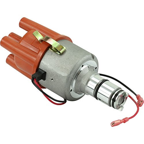 Dragon Fire High-Performance Electronic Ignition Distributor - Fits Ford 5.0L V8 (1985-1991) - D27AA-DF Steel Gear