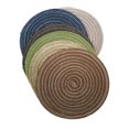 thumbnail image 3 of Round Braided Placemats Round Table Mats for Dining Tables Woven Place Mats 7 inch Washable, 3 of 6