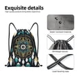 thumbnail image 4 of Fotbe Boho Dreamcatcher Bolsa Mochila con Cordón Estampada, Bolsa de Gimnasio Deportiva, Bolsa Cinch, Bolsa con Cordón para Hombres y Mujeres-Medium, 4 of 6