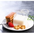 thumbnail image 5 of 1-pack Glass Milk Carton Clear Mini Creamer Container Pitcher Coffee Cup Juice Bottle, 5 of 5