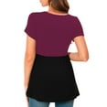 thumbnail image 3 of Bearsland Women's Short Sleeve Maternity T-Shirt Pregnancy Clothes, 3 of 7
