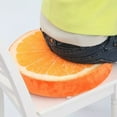 thumbnail image 3 of Hiroekza Cute Lemon Fruit Nap Throw Pillow - Soft & Detachable 16x16in Sofa Cushion for Home & Kids Orange, 3 of 5