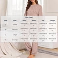 thumbnail image 3 of QIYAGBSA Fleece Pajama Set for Women Soft Warm Jacquard Long Sleeve Top and Pants (Dark Gray, L), 3 of 6