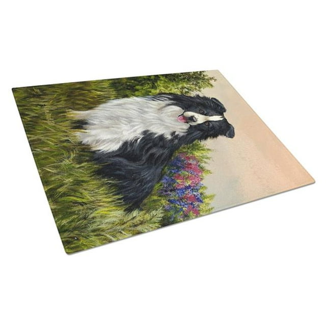 Carolines Treasures PPP3031LCB Border Collie Simplicité Planche à Découper en Verre - Grande