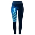 thumbnail image 5 of Rovga Women'S Leggings High Waist Tight Multicolor Cartoon Printed Pants Skinny Running Soft Stretchy Tummy Control Xmas Santa Party Snowman Leggings Classic Daily Wear Navy M, 5 of 5