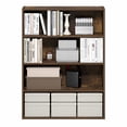 thumbnail image 4 of Furinno PASIR 4-Tier Bookcase with Open Storage Shelf Amber Pine, 4 of 5
