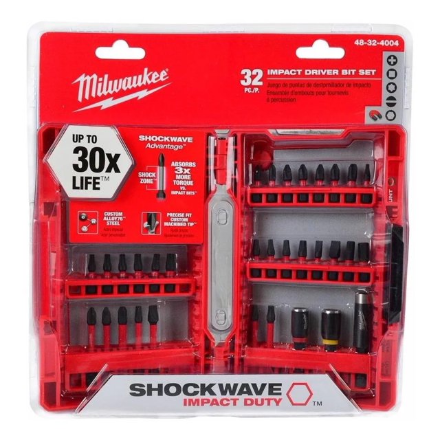 Juego De Puntas De Impacto Shockwave 32pz 48324004 Milwaukee Milwaukee 48324004