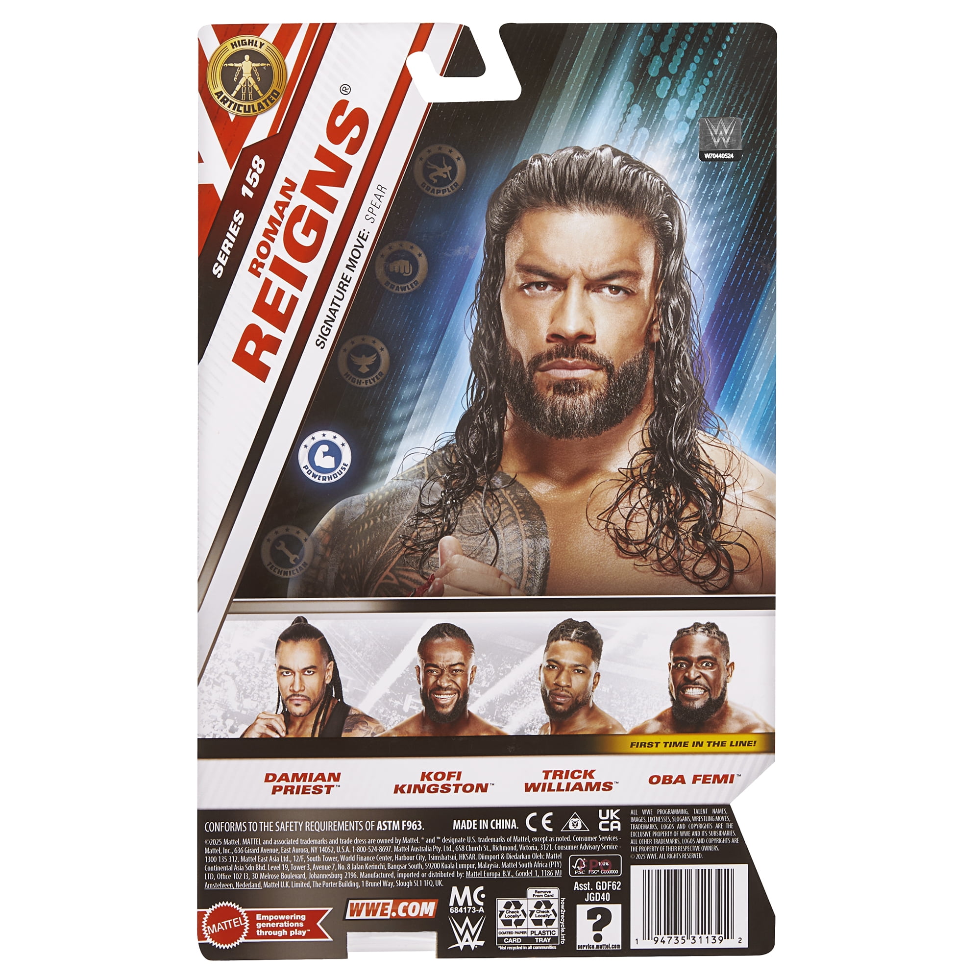 Roman Reigns - WWE Main Event 158 Mattel WWE Toy Wrestling Action Figure