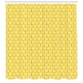 thumbnail image 3 of Ambesonne Floral Shower Curtain, Scandinavian Pattern, 69"Wx84"L, Vermilion Yellow, 3 of 3