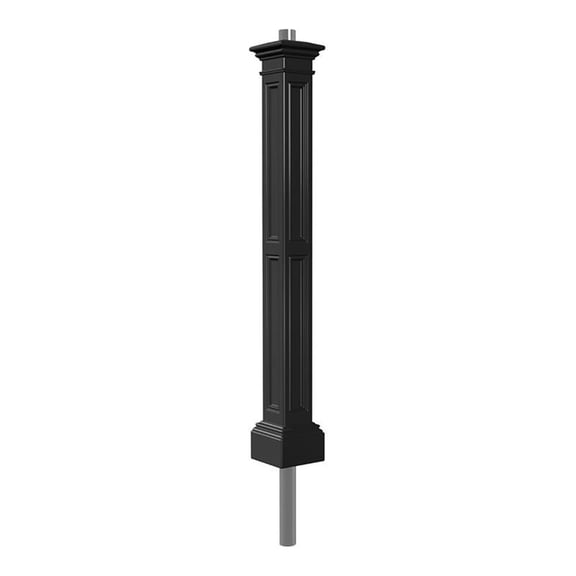 Mayne Liberty Lamp Post - Decorative Post Only - Polyethylene - With Mount - Black (5836-B)