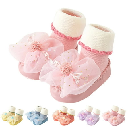 

TOWED22 Christmas Slippers For Kids Autumn And Winter Children Toddler Shoes Boys And Girls Floor Sports Shoes Socks Shoes Flat Green