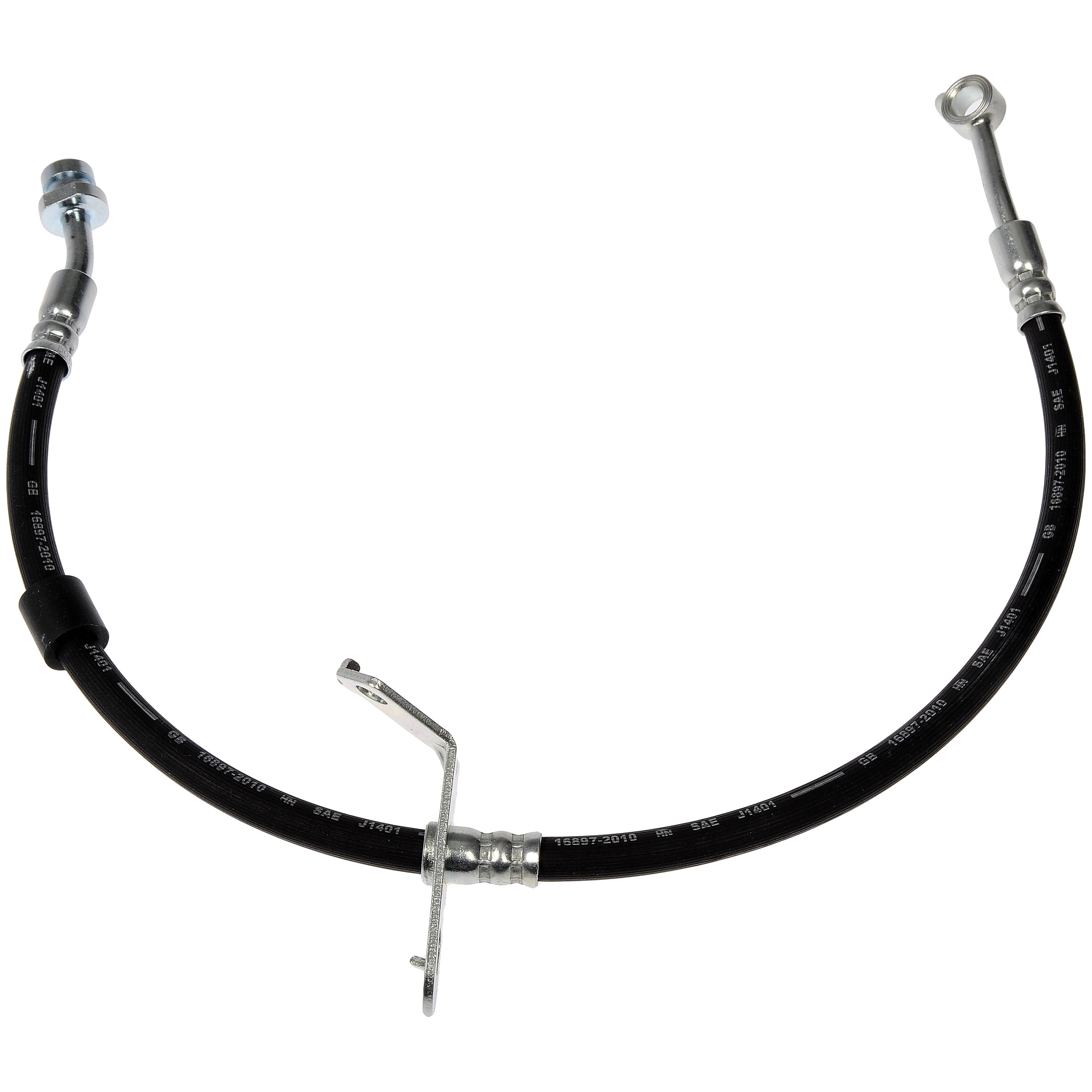 Dorman H622821 Front Passenger Side Brake Hydraulic Hose for Specific Kia Models, Black
