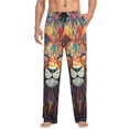 thumbnail image 3 of JSTEL Lion Mosaic Men's Sleepwear Mens Pajama Pants Bottoms with Pockets, S, 3 of 6