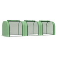 thumbnail image 1 of Outsunny Mini Tunnel Greenhouse with PE Cover Garden Green Grow Shed, Green, 1 of 10