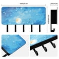 thumbnail image 2 of Sky and Moon Mail Holder Organizer Wall Mount with Shelf Key Holder Key Rack with 5 Key Hooks for Wall Decorative, 2 of 6