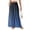 Blue, variant on Women's Ombre Gradient Palazzo Pants, High Waisted Wide Leg Long Trousers with Pockets, Casual Summer Beach Flowy Skirt Pants