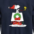 thumbnail image 3 of Peanuts - Snoopy & Woodstock House Sleigh - Toddler And Youth Crewneck Fleece Sweatshirt, 3 of 6
