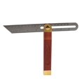 thumbnail image 1 of Bevel Squares, Carpenter Square Tool Steel Carpenter Tool Wooden Square Ruler Square Wooden Bevel Sliding Scribing Ruler for Craftsmen, Carpenter, Architect 230 mm, 1 of 5