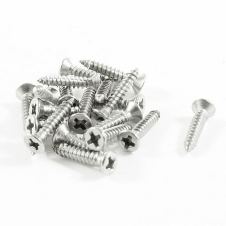 

Unique Bargains Industry 16mm x 3mm Threaded Self Tapping Screws Drilling Bolts 20 Pcs