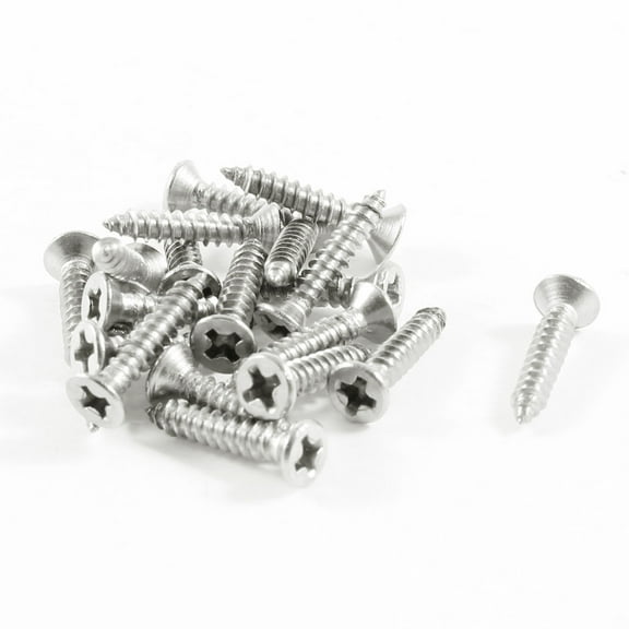 Unique Bargains Industry 16mm x 3mm Threaded Self Tapping Screws Drilling Bolts 20 Pcs