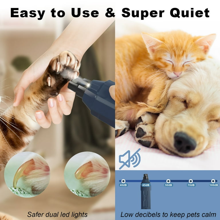 Dog nail top grinder with sensor