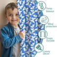 thumbnail image 3 of Blackout Kids Curtains,Blue White Butterfly Pattern Childrens Insulated Curtains Set Of 2,Bedroom Essentials,Toddler Room Decor 42"x63", 3 of 5