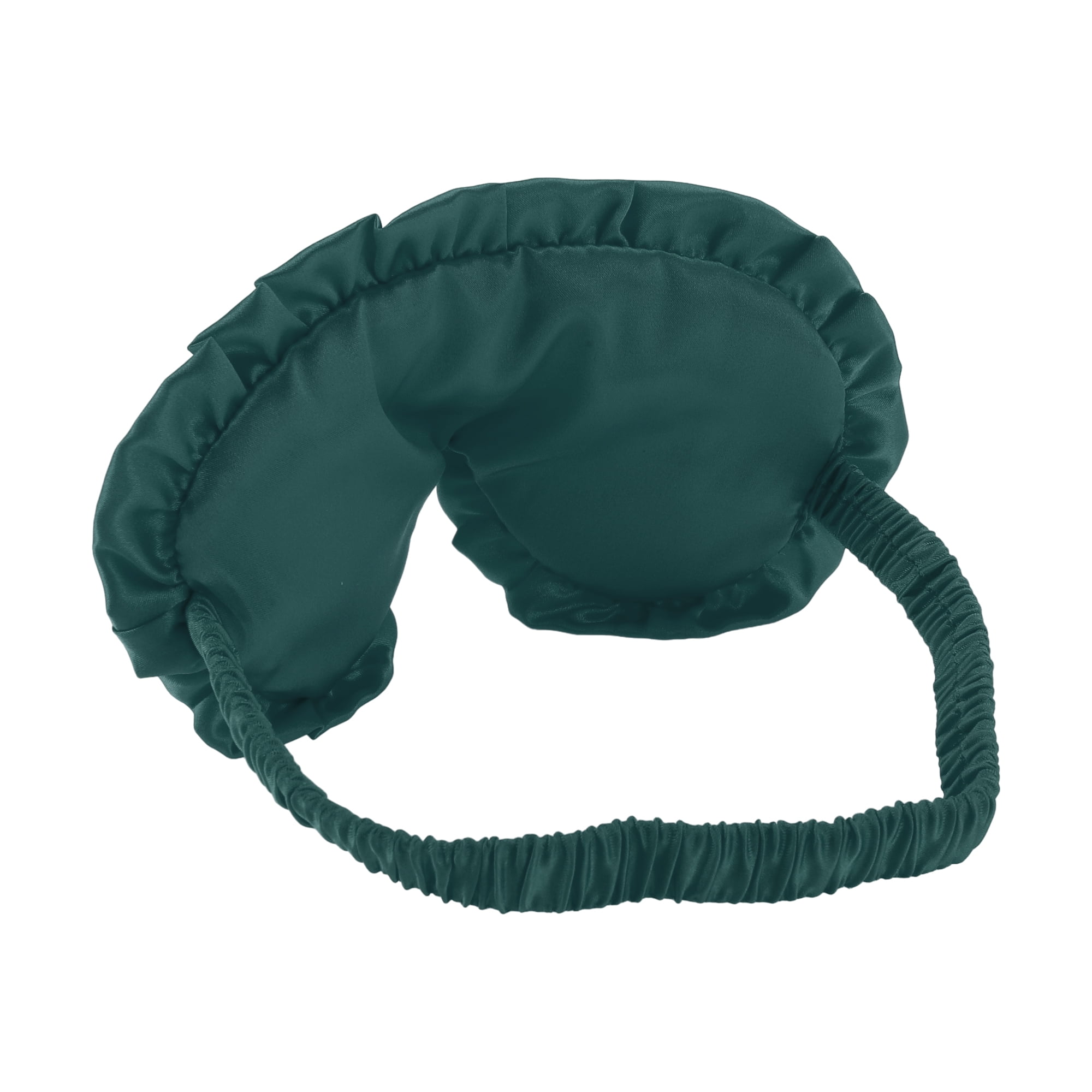 Unique Bargains Soft Flowers Style Sleep Mask Eye Shade Cover for Rest Dark Green
