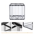 thumbnail image 1 of Moluckfu Pantalla De Hierro Negro Con Cristal Para Ambiental Natural En, 1 of 5