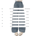 thumbnail image 2 of Generic Tween Girls Baggy Jeans Casual Elastic Waistband Wide Leg Jeans 3D Butterfly Rhinestones Sparkly Streetwear Denim Pants Y2K, 2 of 8