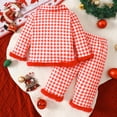 thumbnail image 4 of WENXIAOO Pyjama de Noël pour Tout-Petit Père Noël à Manches Longues, Chandail à Col Rond, Ensemble de Pantalon de Pyjama Doux, Pyjama des Fêtes pour Enfants, Pyjama 3T pour Tout-Petit Fille, 4 of 8