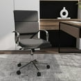 thumbnail image 3 of GVN Ergonomic Computer Chair with Rocking Backrest and Height, Home Office Desk Chairs with Adjustable Padded Seat for Home Office, Living Room, Study Room, Bedroom, Gray, 3 of 8