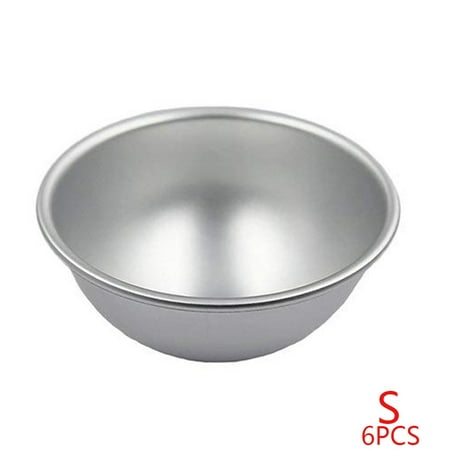 

6pcs Aluminum Alloy Half Ball Cake mold Cake mould Cake Mold Fast Shaping Mould Round Easy Bake Pan Bakery Tools S
