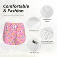 thumbnail image 4 of KLL Donut Pattern Shorts Women,Athletic Shorts High Waisted Running Shorts Pocket Sporty Short Gym Elastic Workout Shorts-XX-Large, 4 of 7