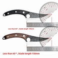 thumbnail image 4 of Multi-Functional Stainless Steel Butcher Knife with Hammered Finish - 60° Sharp Blade for Meat Cutting, Fish Processing & Vegetable Slicing, Black Color Wood Handle & PU Leather Sheath, Customizable, 4 of 6