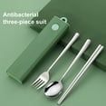 thumbnail image 2 of Coofit Ensemble de Couverts de Cuisine Portable Sans Rouille Cuillère Fourchette Baguettes, 2 of 10