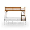 thumbnail image 2 of FOA Flivio 2pc Solid Wood Twin over Full Bunk Bed with Trundle Set in Oak, 2 of 9
