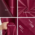 thumbnail image 3 of Topfinel 2 PCS 100% Blackout Luxury Velvet Curtain 108 Inches Long Rod Pocket Back Thermal Insulated Curtains for living room, Burgundy, 3 of 7