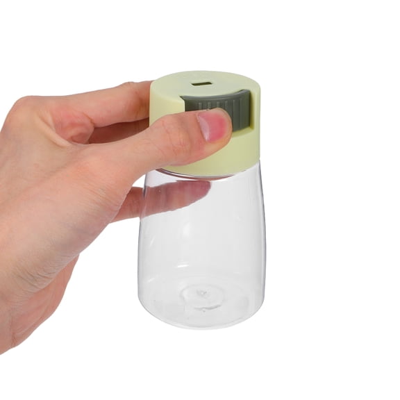 SEWCHICS 8Pcs Airtight Plastic Salt and Sugar Containers Press Type Dispenser for Kitchen Use