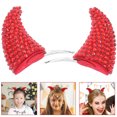 thumbnail image 3 of 4 PCS Halloween Diablo Cuerno Diezera Rojo Horquilla Cuerno Cuerno Tocado Player Clips, 3 of 8