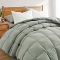 thumbnail image 2 of Peace Nest All Season & Lightweight Ultra Soft 360 TC White Goose Down Duvet Comforter Full - Queen - All-Season Sage Green, 2 of 5