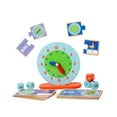 thumbnail image 2 of Reloj de educación temprana, juguetes, juego de actividades de tiempo portátil, reloj de tiempo de aprendizaje, reloj de cognición de tiempo para, 2 of 9