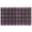 Purple and Green Checkered Pattern, variant on Brown and Yellow Checkered Pattern Washable Non Slip Indoor Door Mat, Decorative Entry Rug for Entrance, Bedroom, Kitchen, Bathroom, 20"x32"