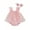 Pink, variant on Bagilaanoe Newborn Baby Girl Rompers Dress Flower Print Fly Sleeve Bodysuit Skirt Headband 6M 9M 12M 18M Infant One Piece Jumpsuit