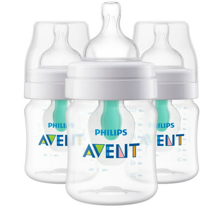 Philips Avent Anti-colic Bottle with AirFree vent 4oz 3pk,