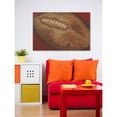 thumbnail image 4 of Marmont Hill "Crackle Football" by Reesa Qualia Painting Print on Wrapped Canvas, 4 of 5