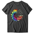 thumbnail image 3 of OAVQHLG3B 4th of July Outfits for Women American Flag T Shirt Summer Tops for Women Printed Casual Loose Round Neck Short Sleeve T-shirt Tops Blouse, 3 of 6