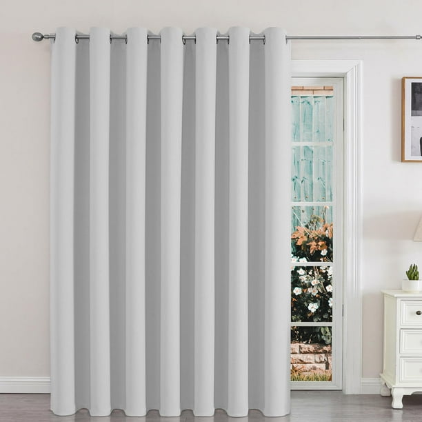 Joydeco Cortinas para puertas corredizas de vidrio, cortinas opacas de 100 x 108 pulgadas, cortinas extra anchas para patio, puerta corrediza, sala de estar, cortinas divisorias