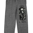 thumbnail image 2 of Nightmare Before Christmas Jack Is Back Adult Gray Heather Sleep Pajama Pants-Medium, 2 of 4
