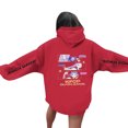 thumbnail image 3 of Pop cazadora para niña Demo-n Hunters Unisex Fashion Hooded Sweatshirt Streetwear Soft Comfortable Long Sleeve Hoodie for Daily Wear Spring Fall Winter （Red）, 3 of 4